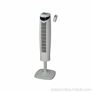 Optimus 35 Pedestal Tower Fan with Remote Control & LED 555937259