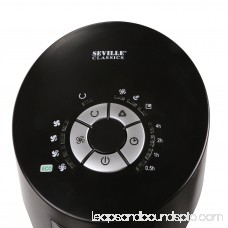 Seville Classics UltraSlimline 40 Oscillating Tower 4-Speed Fan, Model #EHF10127B, Black with Remote 552818995