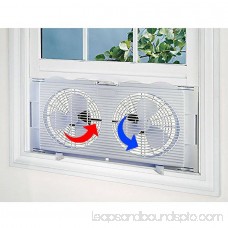 High Velocity 2-in-1 Double Window Horizontal Vertical Fit Energy Efficient Fan 556259733