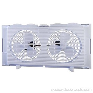 High Velocity 2-in-1 Double Window Horizontal Vertical Fit Energy Efficient Fan 556259733