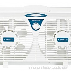 Lasko 8 Electrically Reversible Twin Window 2-Speed Fan, Model #2138, White 563475723