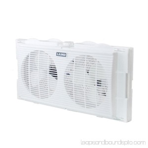 Lasko TWIN WINDOW Fan with Manual Intake & Exhaust Positions Or For Table Or Floor Use