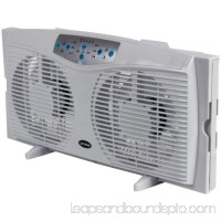 Optimus F-5286 8 Reversible Twin Window Fan with Thermostat 564018554