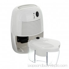 1Pcs Portable Electric Air Dryer Mini Dehumidifier Drying Moisture Absorber for Home Basement Bathrooms US Plug,White