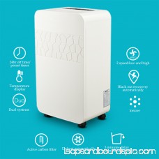 Portable Electronic Dehumidifier 70 Pint for Small Spaces, Vehicle Mountable, Ultra-Quiet, for Bathroom, Closet, RV, Vehicles 569086120