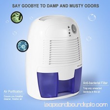 Removable Quiet Mini Compact Thermo-Electric Dehumidifier for Room Boat, Protable Dehumidifier for Closet, Bedroom, Premium Humidifying Unit with Whisper-quiet Operation