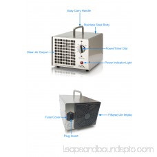 Stainless Steel New Comfort Commercial 5000mg O3 Ozone Generator Air Purifier Model HE-500 6,000 hrs 564721990